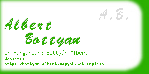 albert bottyan business card